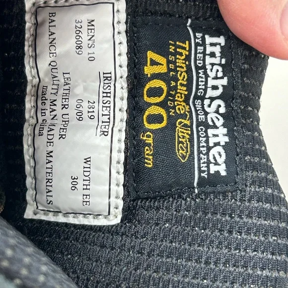 Red Wing Irish Setter Thinsulate Camo Leather Ankle Boots Men's 10 - Picture 11 of 12